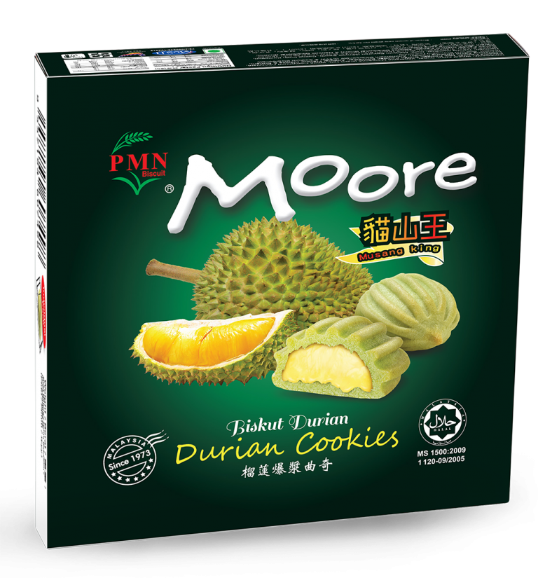 Gift Box Moore Durian Cookies 50g PMN Biscuit Industries